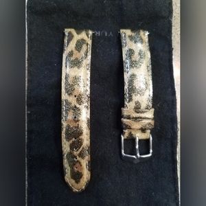 Michele Leather 18mm Watch Band